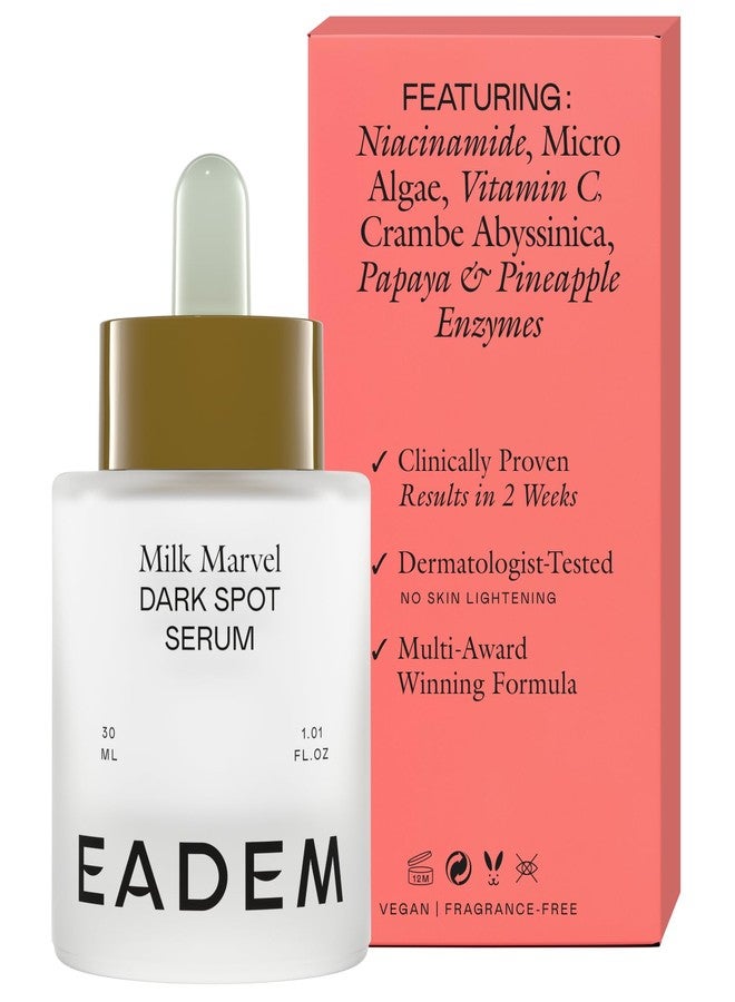 EADEM Milk Marvel Dark Spot Serum, Vitamin C Face Serum Infused with Niacinamide, Dark Spot Remover for Face and Body, Natural Dark Spot Corrector for Skin Care, 1 oz - Image 1